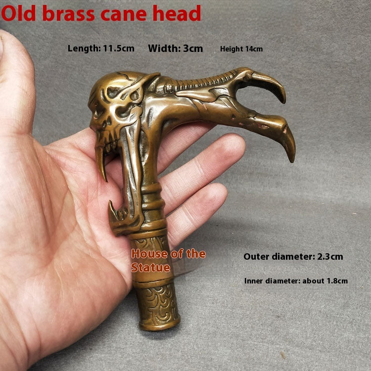 Copper Walking Stick Solid Head Hand Pieces Copper Walking Stick Solid Head Hand Pieces